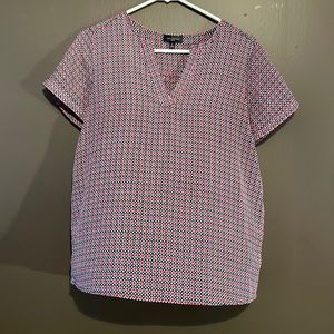 Short sleeve The Limited shirt!  Navy, Red and white. Great for 4th of July!